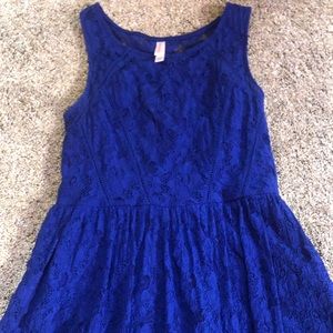 Royal Blue floral lace dress